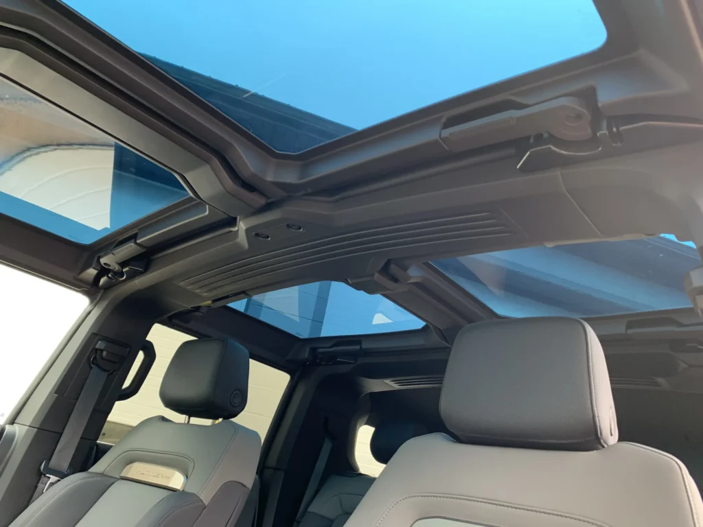 Hummer EV with panoramic roof